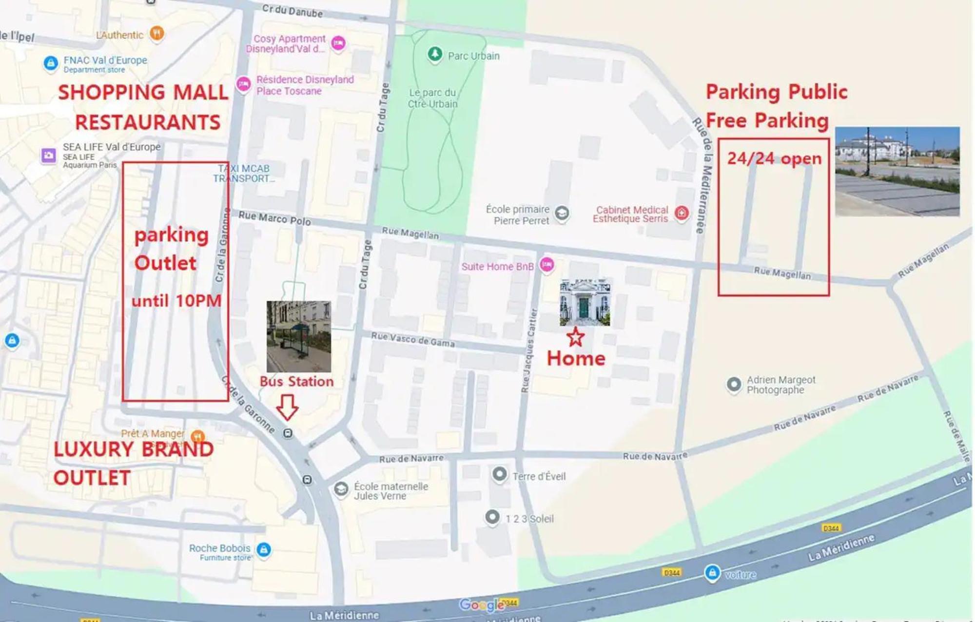 Le Cartier Appt F3, 7Mn Disneyland, Parking,Terrace Serris Exteriér fotografie