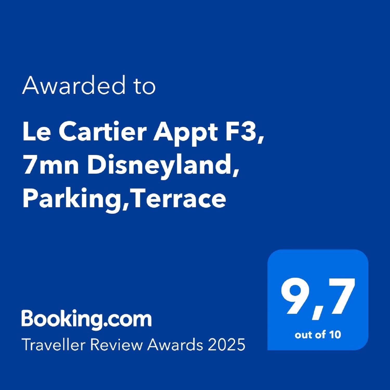 Le Cartier Appt F3, 7Mn Disneyland, Parking,Terrace Serris Exteriér fotografie